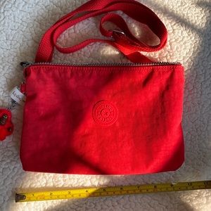 Red Solid Color Kipling Purse NWT